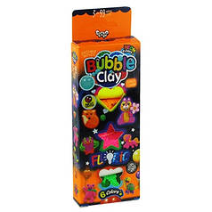 Тісто для ліпки 6 кол BUBBLE CLAY FLUORIC Danko Toys укр BBC-FL-6-01U,02U