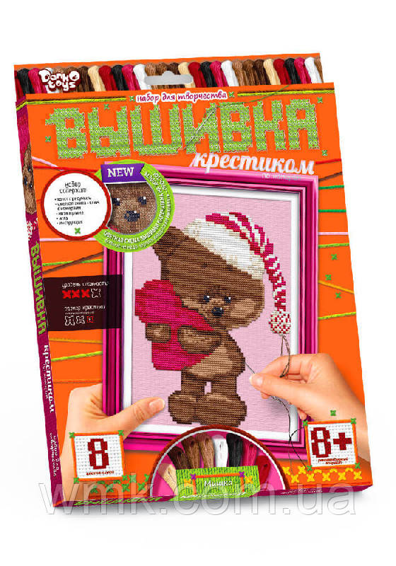 Набор для творч  Вышивка крестиком по номерам дитяча іграшка
