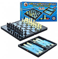 Іграшка Шахи МС 1178 8899 магніт 3в1 пластик коробка 32*18*5см дитяча