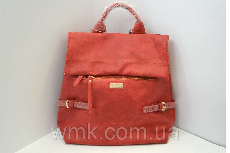 Сумка рюкзак  червоний  29*33*15см