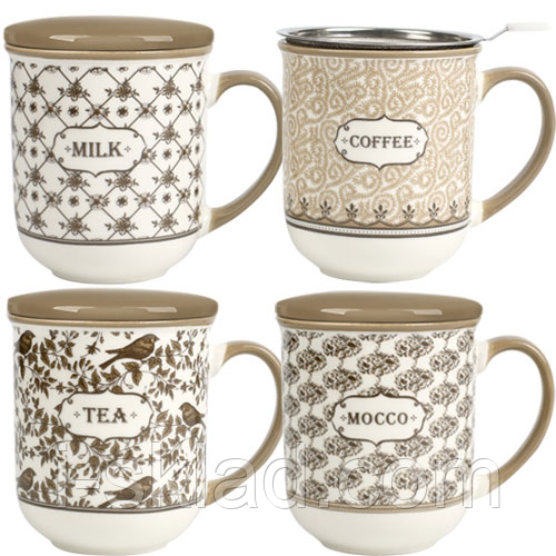 Кружка заварювальна SNT 400 мл подарункова Дамаск 20611