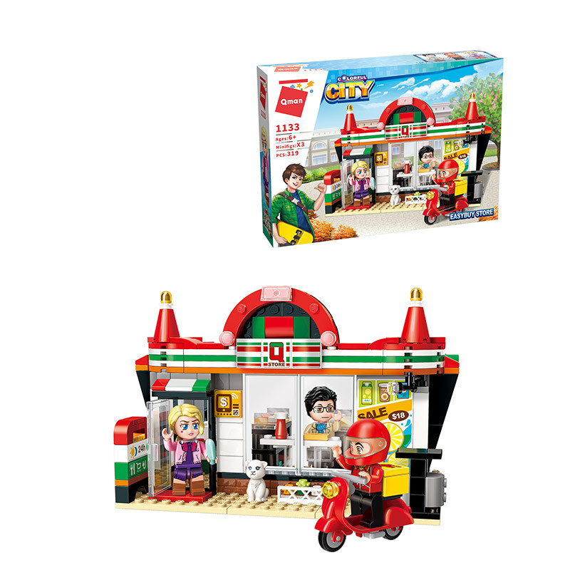 Конструктор "Brick" 1133 (24шт) 319дет., в кор. 35*25*6,5см, шт