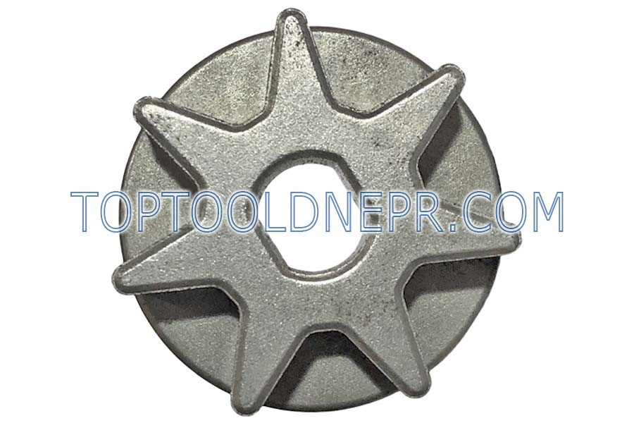 Зірочка для електропили 7 променів тарілка овал 9мм d35 h12, фото 1