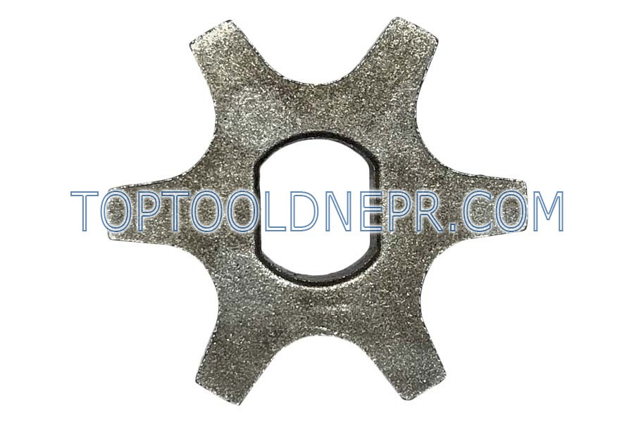 Зірочка для електропили 6 променів овал 8*10 d30 h6, фото 1