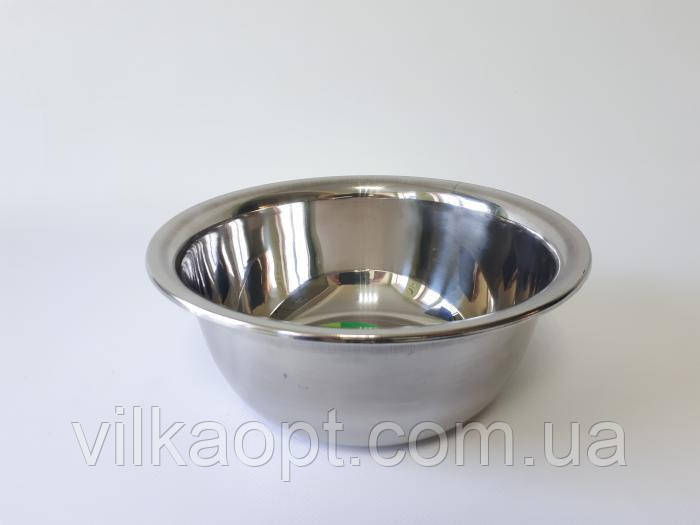 Миска кухонна з нержавіючої сталі глибока матова D 22 cm H 9 cm 1,8 літра для їдальні Нержавіюча сталь