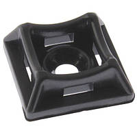 Майданчик під дюбель для стяжки 20х20х7мм чорна PROFIX Ціна за 50 шт. (2020CH-BK)