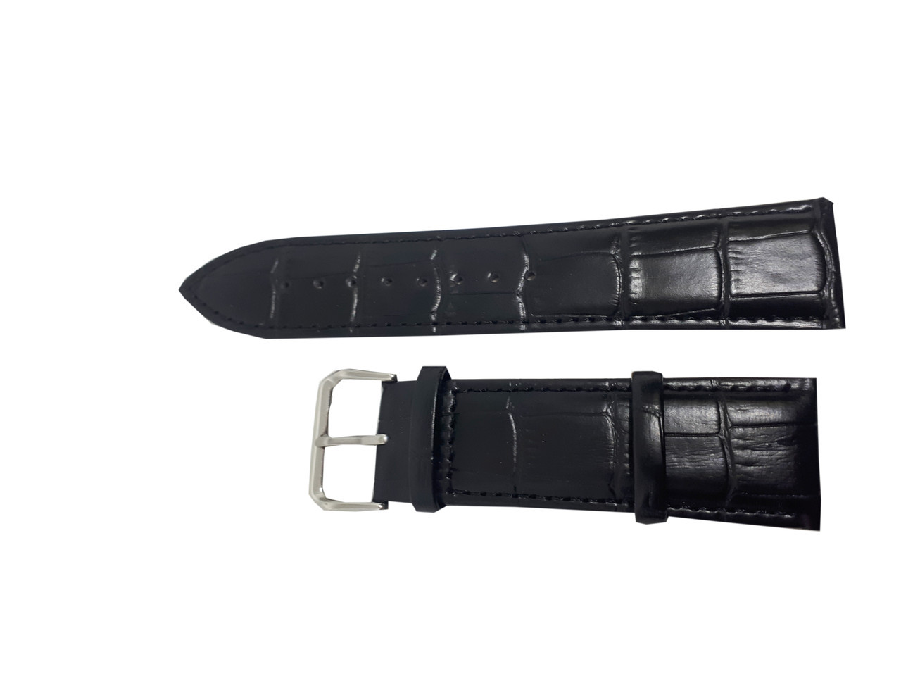 Ремінець для годинника JN 24 мм чорний опт, фото 1