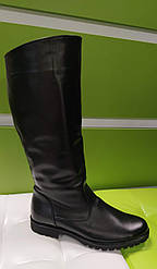 STTOPA демі зима. Висота 37 см. Розміри 42-43. Чоботи великих розмірів шкіряні. 245-4243 Чорні