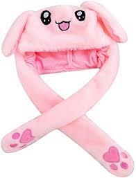 Шапка у вигляді зайця з рухомими вухами, фото 1