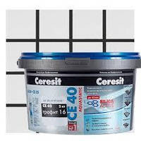 Затирка Ceresit СЕ-40 Aquastatic 2 кг графіт No16