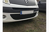 Зимняя накладка на решетку радиатора Renault Kangoo 2008-2013 (нижняя) матовая