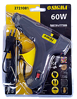 Пістолет клейовий з вимикачем 11 мм 60 Вт  "Sigma"