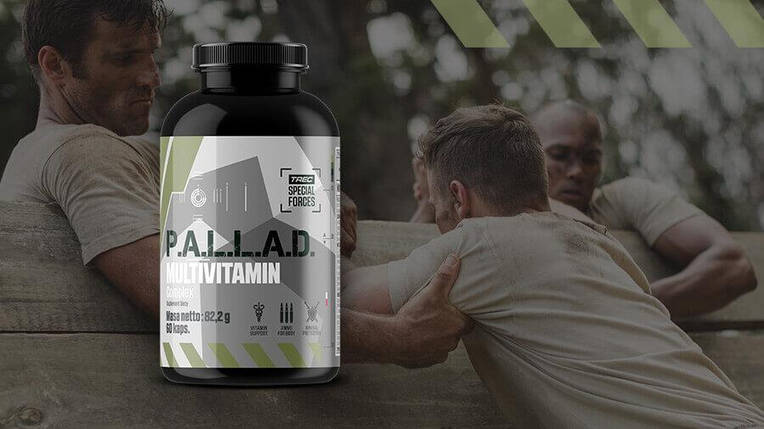 Вітаміни чоловічі Trec Special Forces P.A.L.A.D. Multivitamin Complex 60 капс., фото 2