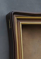 Фігурний кіот для ікони з внутрішньою дерев'яною рамою., фото 4