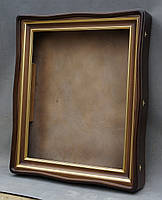 Фігурний кіот для ікони з внутрішньою дерев'яною рамою., фото 7