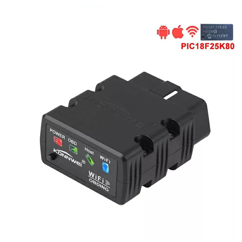 Автосканер Konnwei KW902 ELM327 ODB2 V1.5 Wifi IOS/Android PIC18f25k80 Chip 4mhz, фото 1