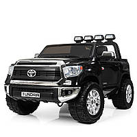 Детский электромобиль Toyota Tundra JJ2255EBLR-2, черная (белая). Длина 158 см., двухместная, MP3, свет.