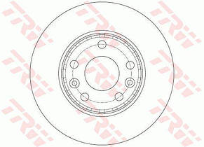 Передні гальмівні диски на Renault Duster II 2018 D=280 мм/TRW DF6072, фото 3