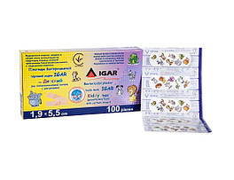 Пластир бактерицидний IGAR Дитячий 1,9 х 5,5 см (уп 100 шт.)