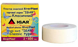 Пластир на котушці IGAR RiverPLAST Класичний білий 2 см х 5 м