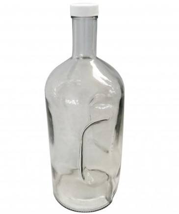 Пляшка скляна з пластиковою закруткою 1750 мл