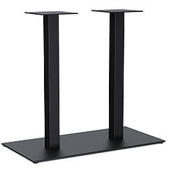 Опора для столу Quadro Double (Квадро Дабл), чорний h72 см, 40х75 см (6мм)