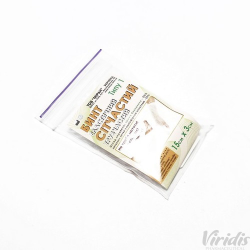 Бинт еластичний сітчастий трубчастий Тип-1, 25 см*1 см, бавовна (палець)