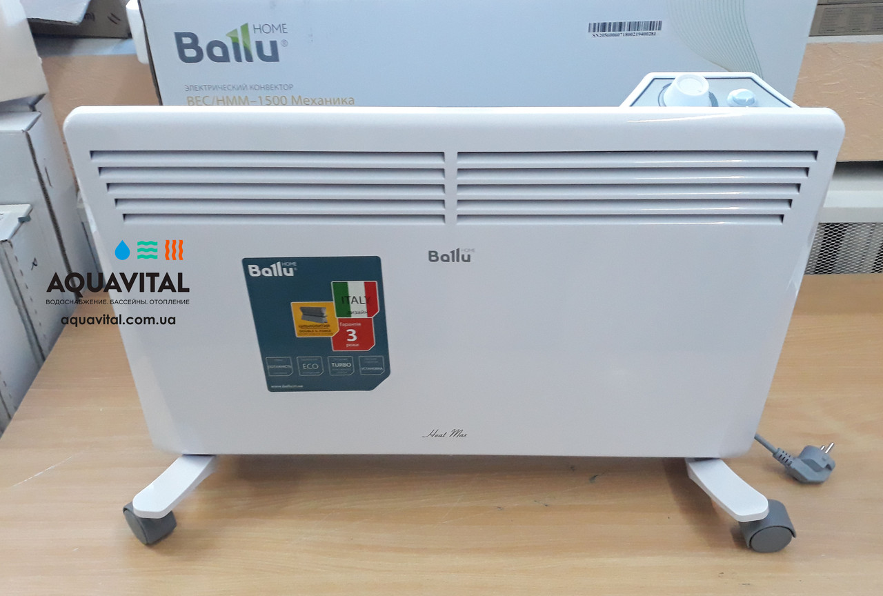 Електричний конвектор Ballu BEC/HMM-1500 HeatMax Mechanic, фото 1