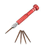 Паяльний набір у футлярі 220V 60W 6761 22 предмети, червоний, фото 6