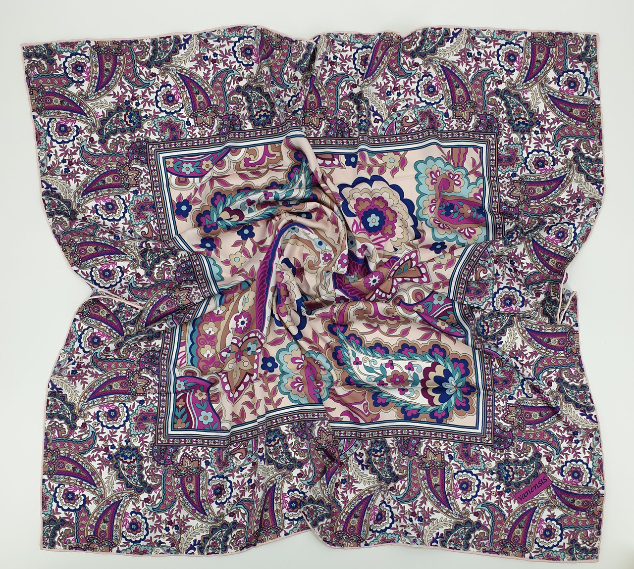 Хустка M&JJ ІЗМІР Шовк Різнокольоровий 95х95 см (2052), фото 1