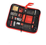 Паяльний набір у футлярі 220V 60W 6761 22 предмета, червоний, фото 2