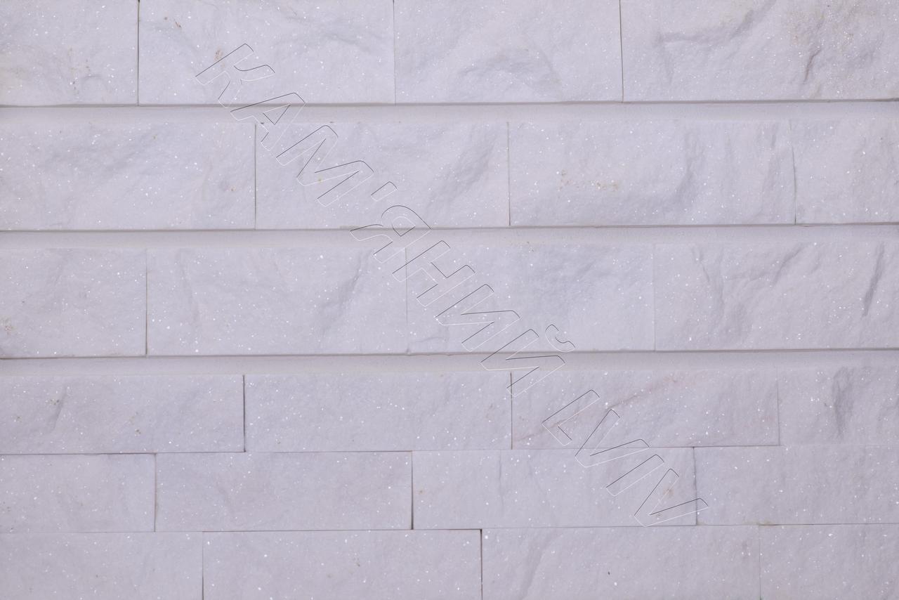 Плитка руст з мармуру "ОСТРІВ TASOS" WHITE" 5см x L KLVIV (0.34 м. кв)