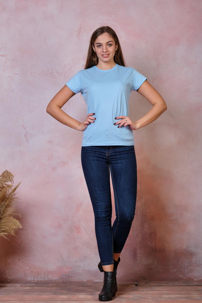 Жіноча футболка JHK COMFORT LADY колір блакитний (SK)