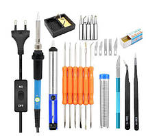 Паяльний набір у футлярі 220V 60W MHZ 6760, помаранчевий