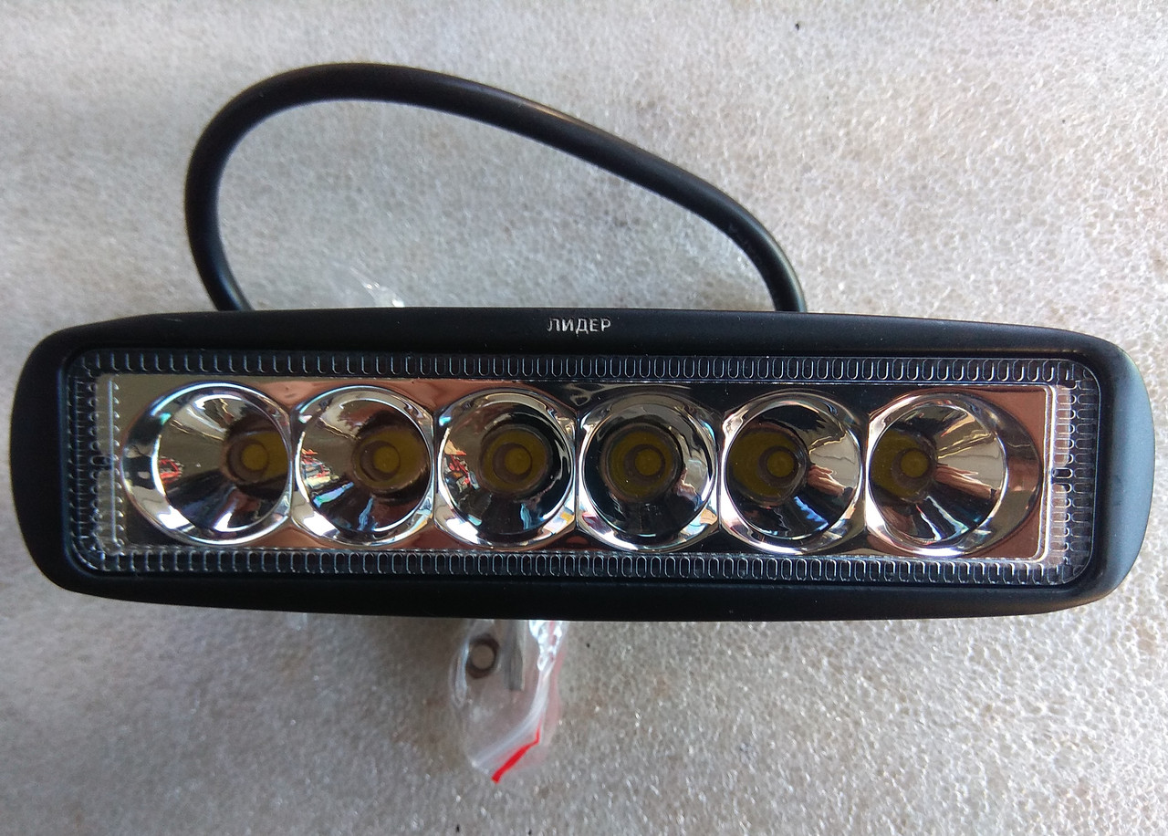 Фара світлодіодна дальнього світла 07-18w SPOT 12, 24v стробоскоп, фото 1