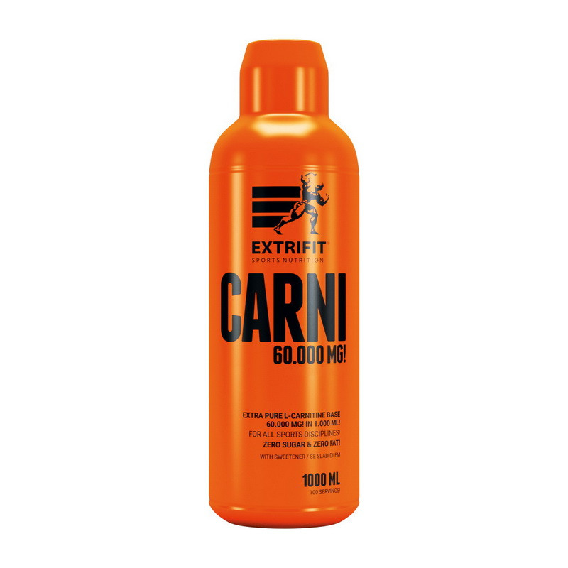 Жидкий Л-карнитин Extrifit Carni Liquid 60 000 mg (1 л) экстрифит mango & pineapple - фото 1 - id-p1087637046