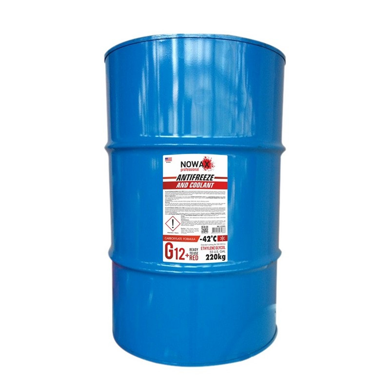 Антифриз NOWAX G12 концентрат красный 220 кг (NX12208)