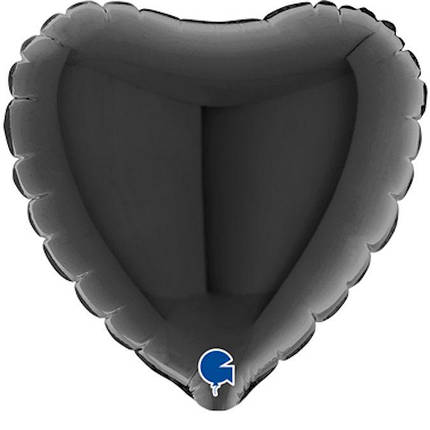 Серце 4" GRABO-ГР Пастель чорне, фото 2