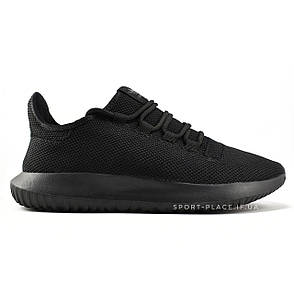 Чоловічі кросівки Adidas Tubular Shadow full black (Адидас Тубулар) чорні Тубулари