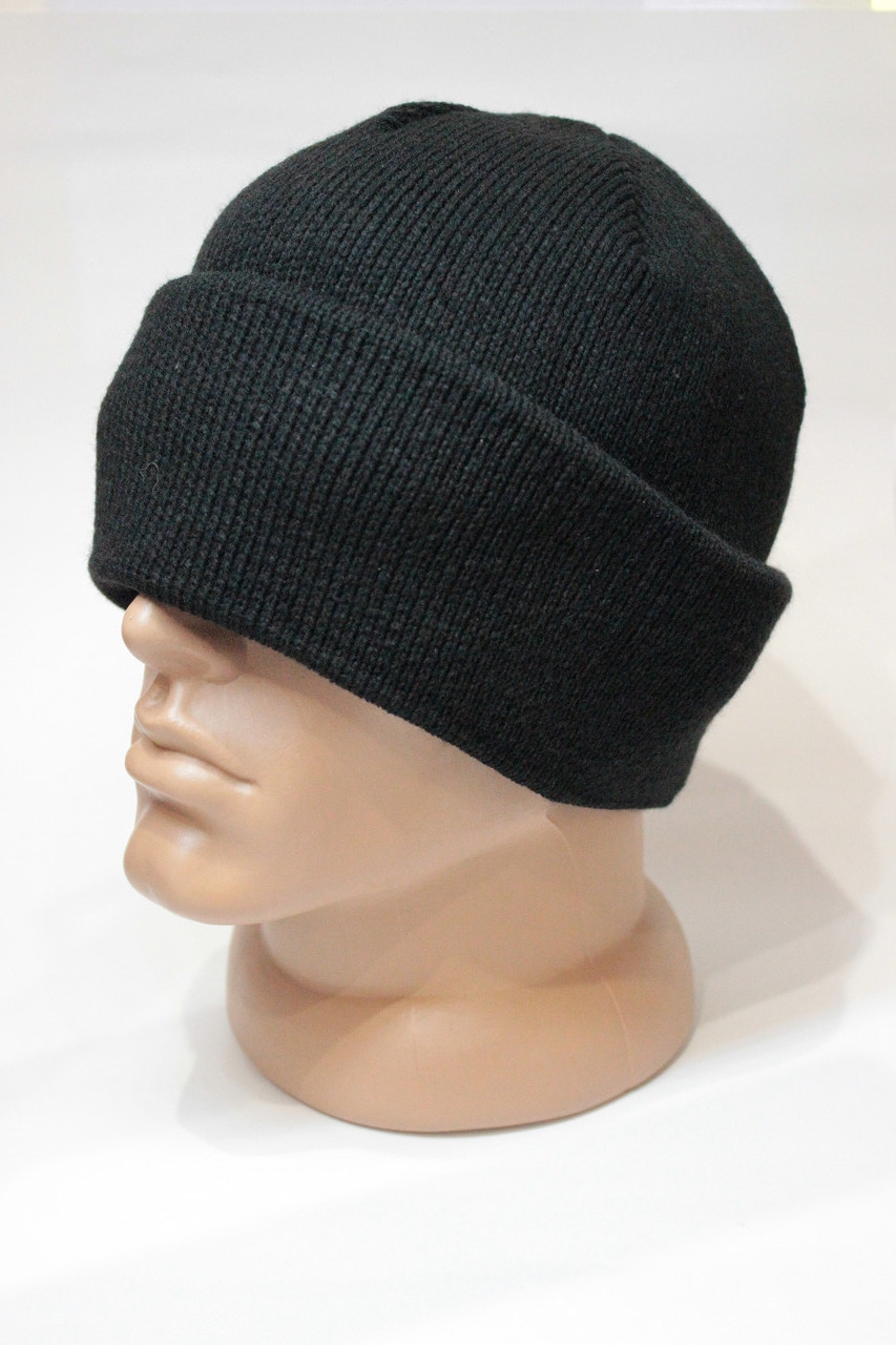 Шапка з відворотом на флісі