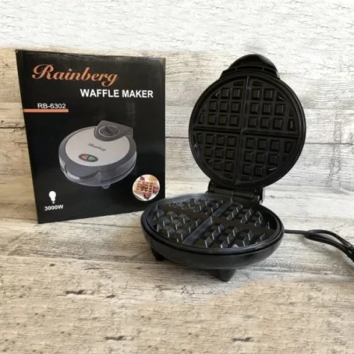 Вафельниця Rainberg RB 6302 3000 Вт для бельгійських вафель