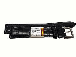 Ремінець Swiss для годинника 18 мм чорний опт