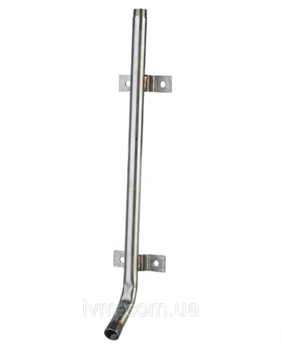 Труба монтажна 50см з кріпленнями, для соскових поїлок для свиней, різьба 1/2" FARMA (Німеччина)