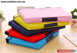 Рожева сумка А4 з тканини для документів код товару 10722, фото 4