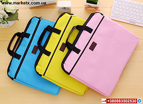 Рожева сумка А4 з тканини для документів код товару 10722, фото 2