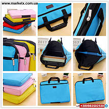 Чорна сумка А4 з тканини для документів код товару 10725, фото 3