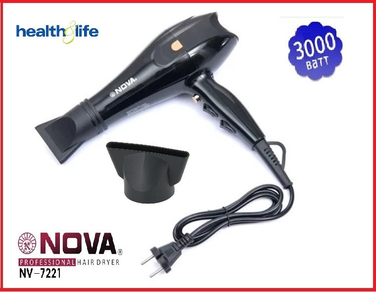 Професійний фен для волосся Nova NV-7200 3000 Вт + концентратор насадка