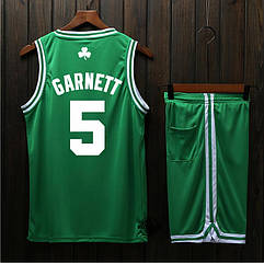 Баскетбольна зелена форма Kevin Garnett No5 (майка + шорти) Boston Celtics