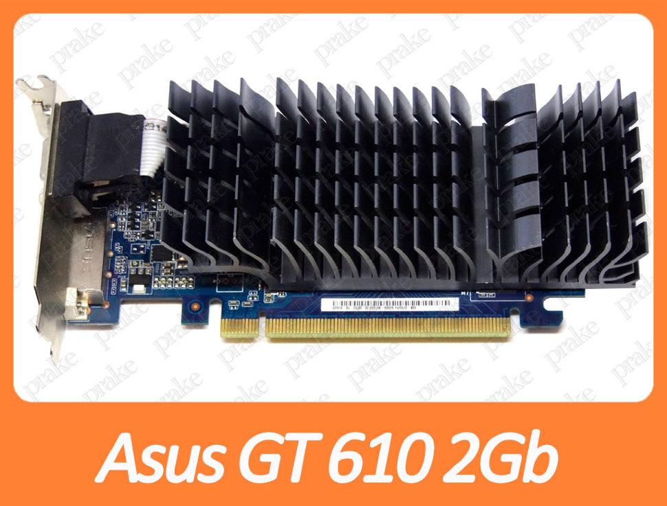 Відеокарта Asus GT 610 2Gb PCI-Ex DDR3 64bit (DVI + HDMI + VGA)