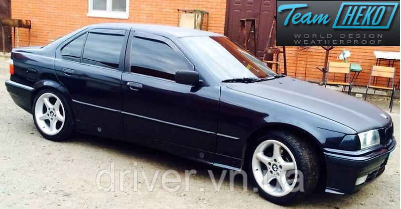 Дефлектори вікон вставні BMW 3 Series Е36 1992-1998 4D Sedan
